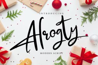 Alrogty: A Beautiful Script Font with Rich Alternates