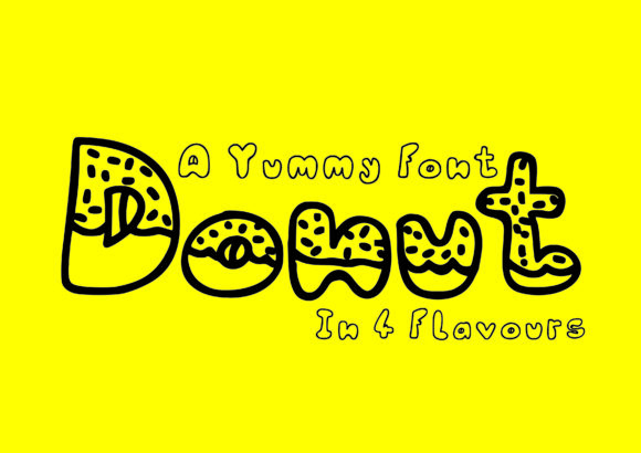 Donut: A Playful, Versatile Font Inspired by Doughnuts