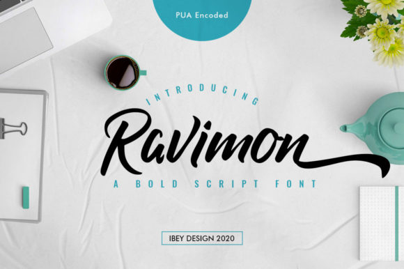 Ravimon: The Luxury Handbrush Font That Elevates Brand Identity