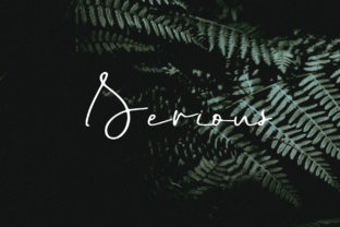 Serious: A Stunning Script Font
