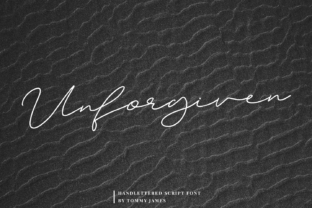 Unforgiven: A Sweet Script Font That Stands Out