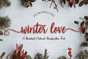 Winter Love: A Handwritten Script Font